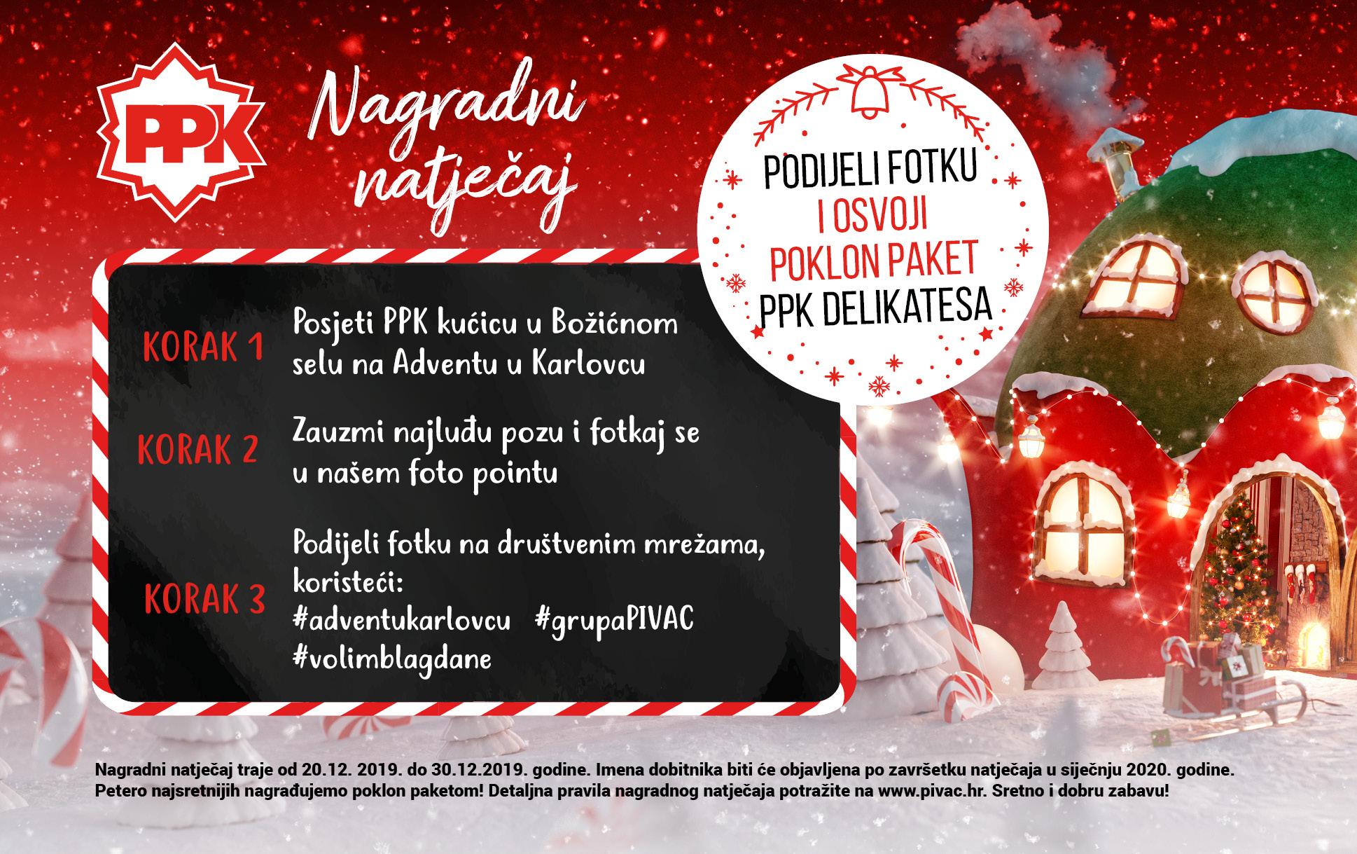 Pravila nagradnog natječaja "Podijeli fotku i osvoji poklon paket PPK delikatesa" 