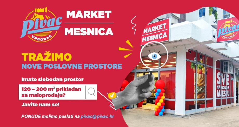 Tražimo nove prodajne prostore diljem Hrvatske! 